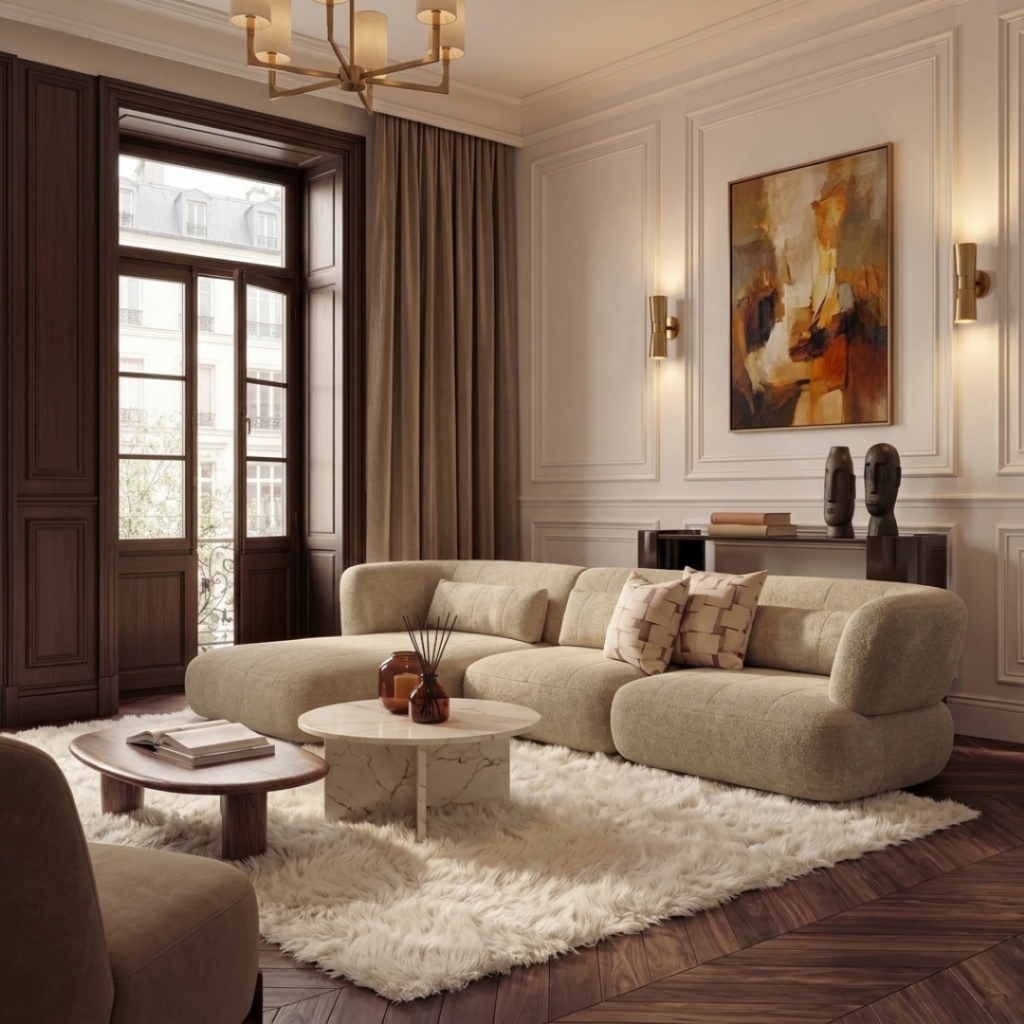 een hotel chique interieur met persoonlijke accessoires